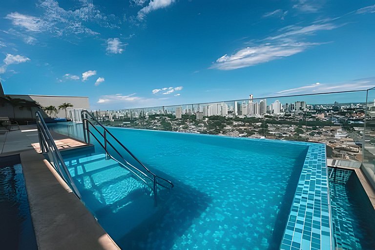 #1306T# Luxuoso apê 1Q no Jd. Goiás