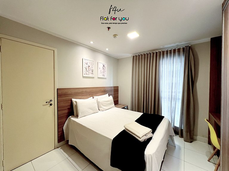 #1206B# Lindo apto 1Q Jardim Goias, mobiliado