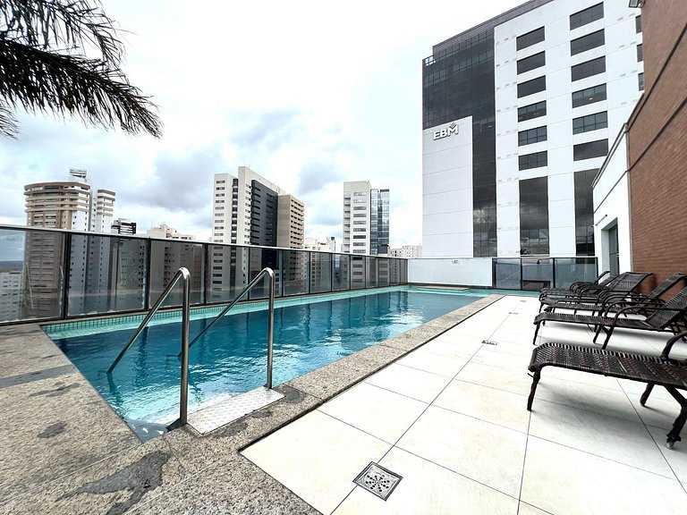 #1404A# Flat mobiliado no Jardim Goias
