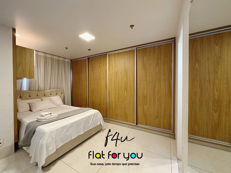 #1404A# Flat mobiliado no Jardim Goias