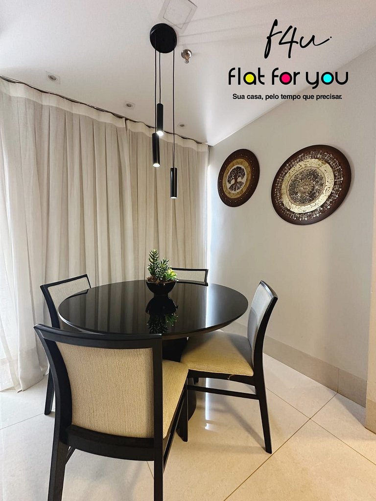 #1404A# Flat mobiliado no Jardim Goias