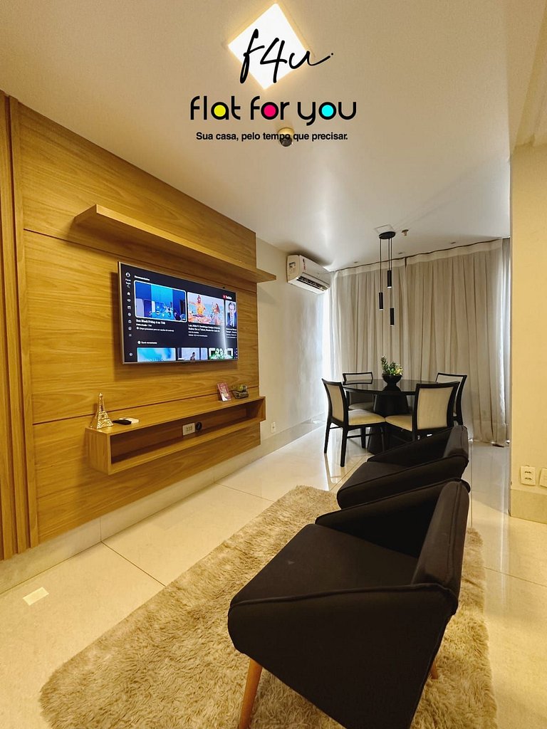 #1404A# Flat mobiliado no Jardim Goias