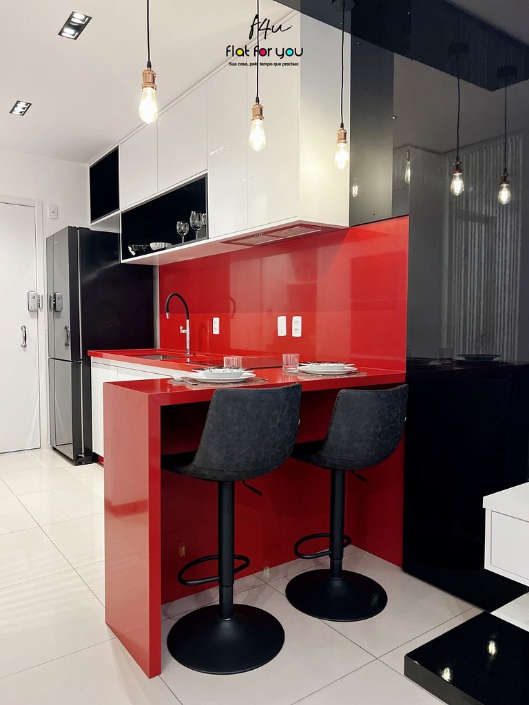 501T Lindo Flat no Metropolitan Sidney- Jd Goiás