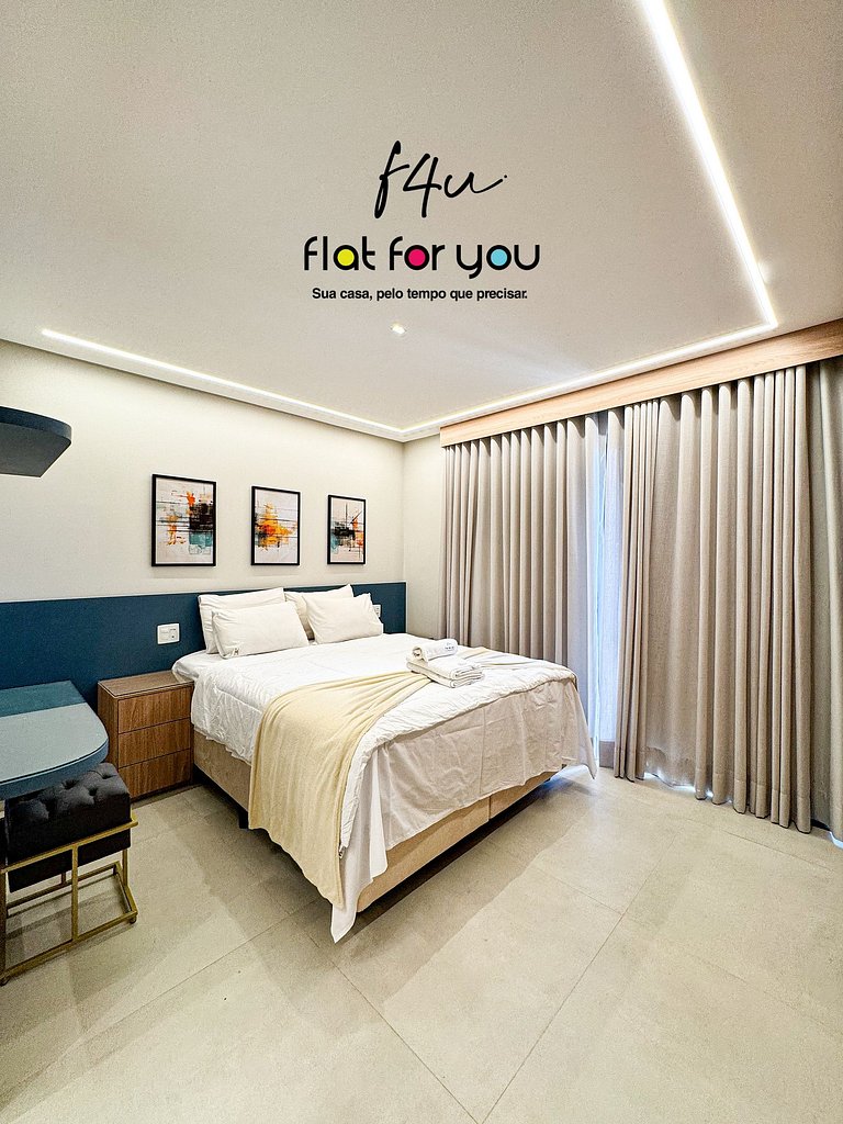 #1401S# Flat decorado e completo no Setor Bueno