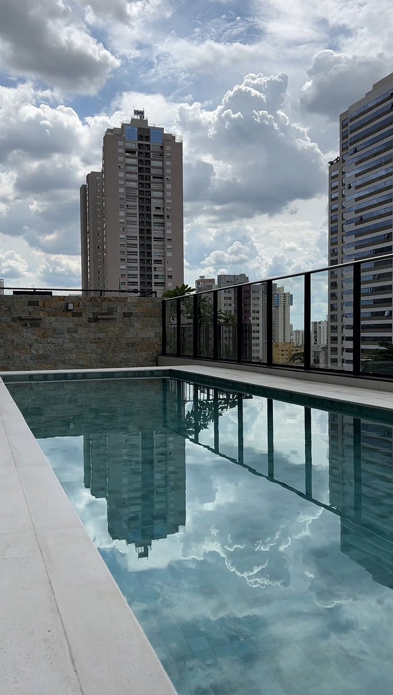 #1401S# Flat decorado e completo no Setor Bueno