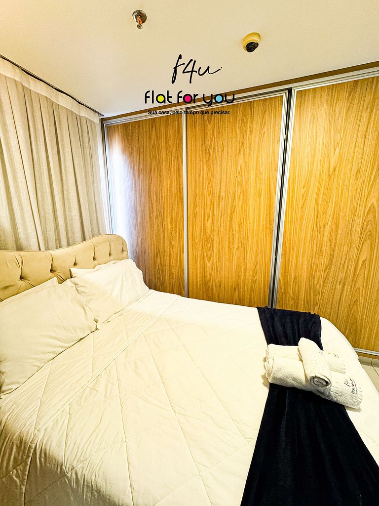 #1404A# Flat mobiliado no Jardim Goias