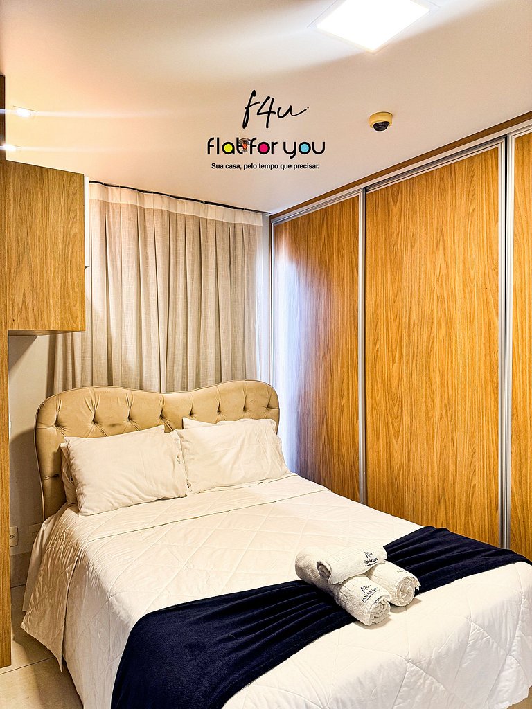 #1404A# Flat mobiliado no Jardim Goias