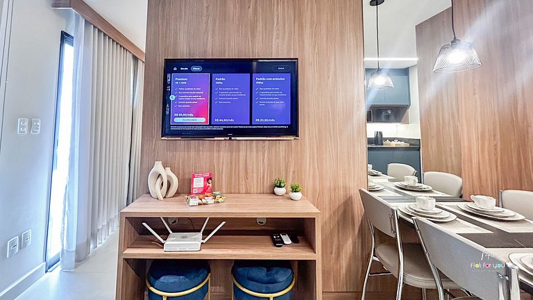 #1704 S# Lindo Flat decorado mobiliado- St. Bueno