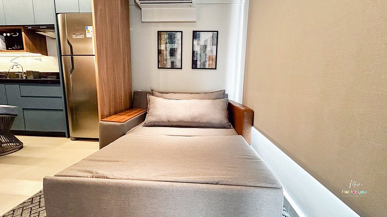 #1704 S# Lindo Flat decorado mobiliado- St. Bueno