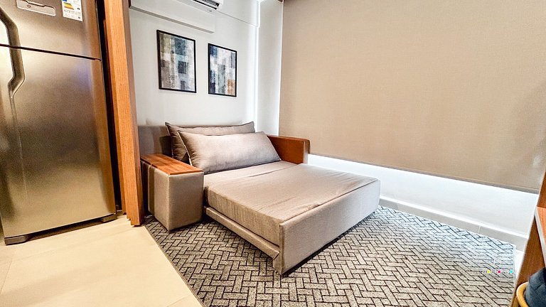 #1704 S# Lindo Flat decorado mobiliado- St. Bueno