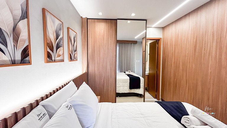 #1704 S# Lindo Flat decorado mobiliado- St. Bueno