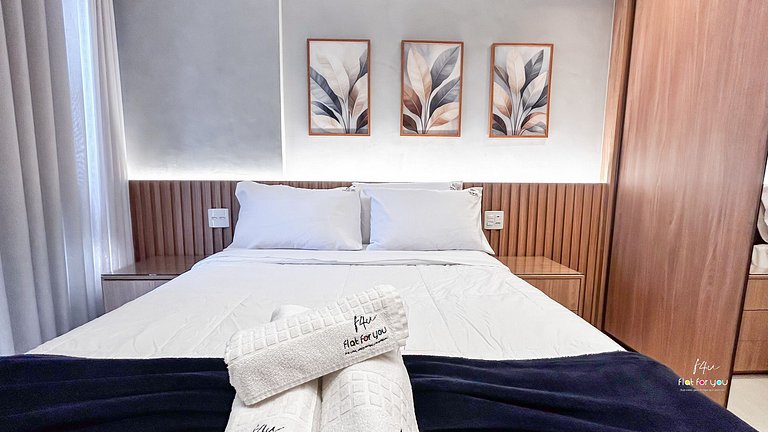 #1704 S# Lindo Flat decorado mobiliado- St. Bueno