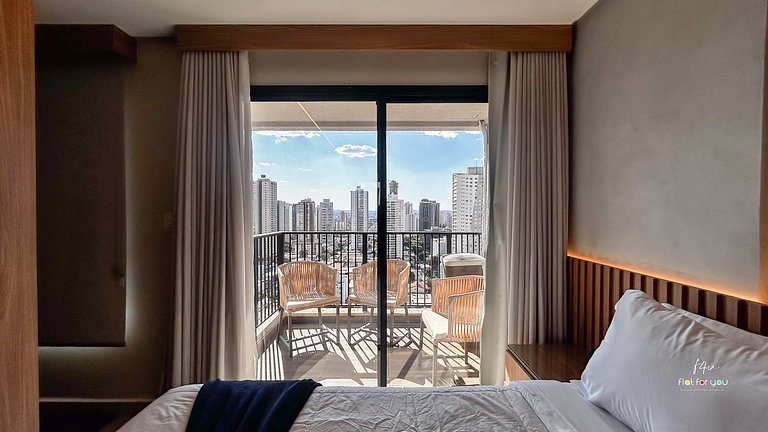 #1704 S# Lindo Flat decorado mobiliado- St. Bueno