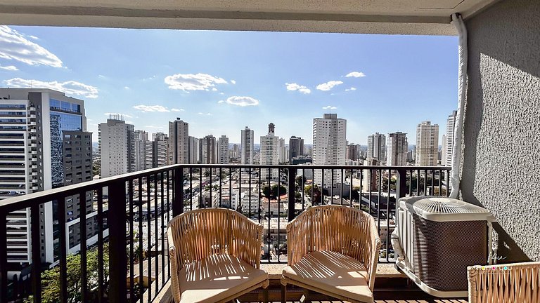 #1704 S# Lindo Flat decorado mobiliado- St. Bueno