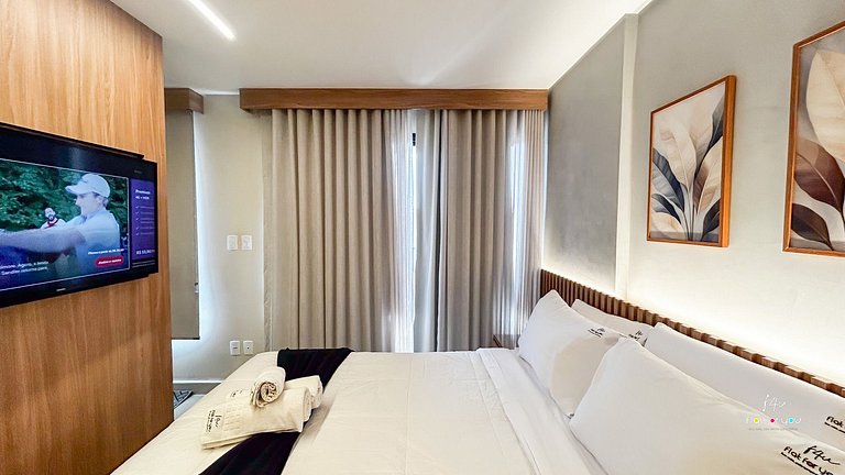 #1704 S# Lindo Flat decorado mobiliado- St. Bueno