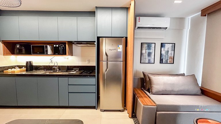 #1704 S# Lindo Flat decorado mobiliado- St. Bueno