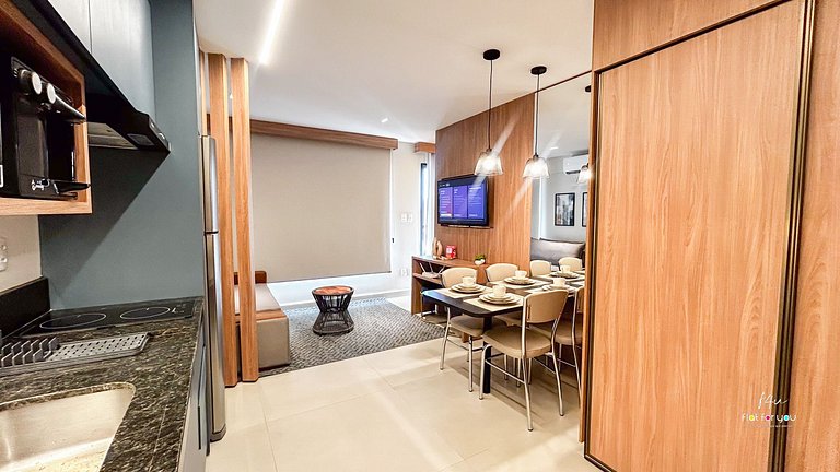 #1704 S# Lindo Flat decorado mobiliado- St. Bueno