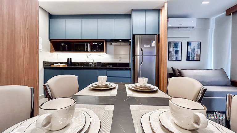 #1704 S# Lindo Flat decorado mobiliado- St. Bueno