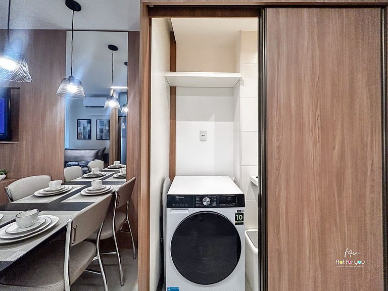 #1704 S# Lindo Flat decorado mobiliado- St. Bueno