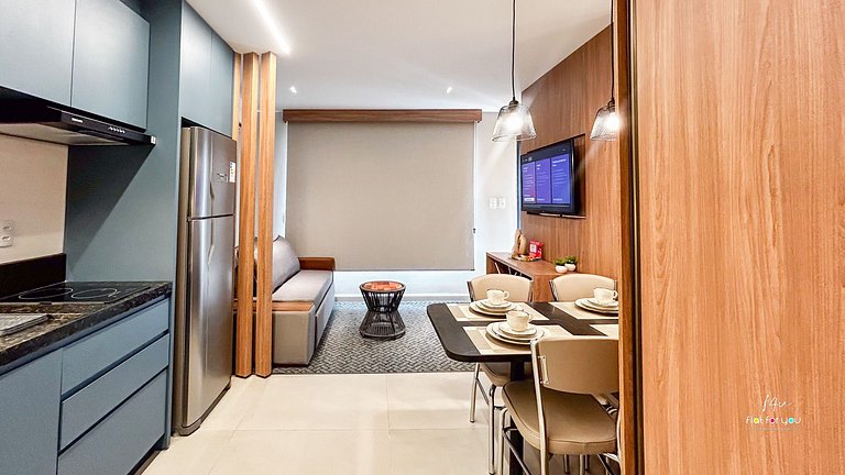 #1704 S# Lindo Flat decorado mobiliado- St. Bueno