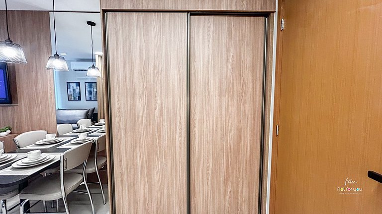 #1704 S# Lindo Flat decorado mobiliado- St. Bueno