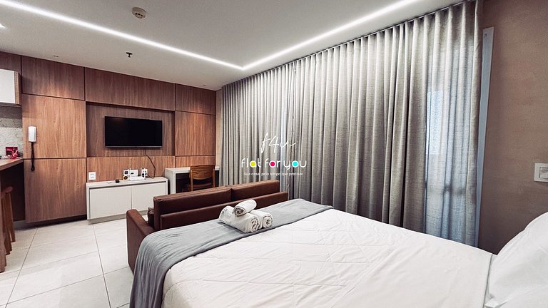 #3107# Flat Studio no Brookfield Tower –Jd Goiás