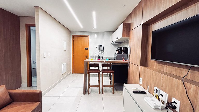 #3107# Flat Studio no Brookfield Tower –Jd Goiás