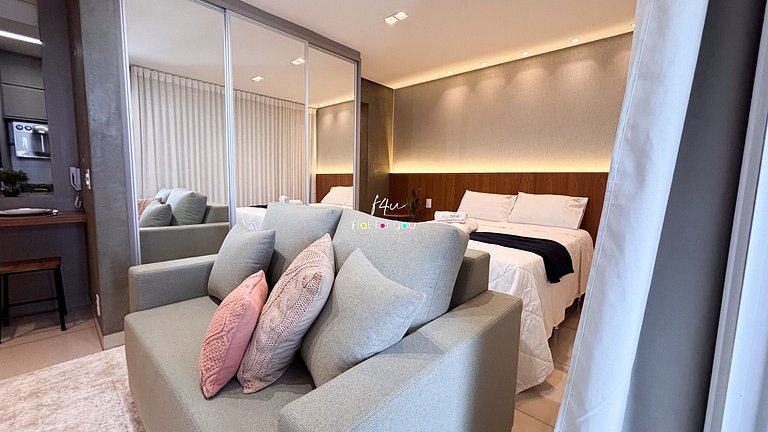 #2905# Flat incrível– Lounge 22 | Setor Oeste