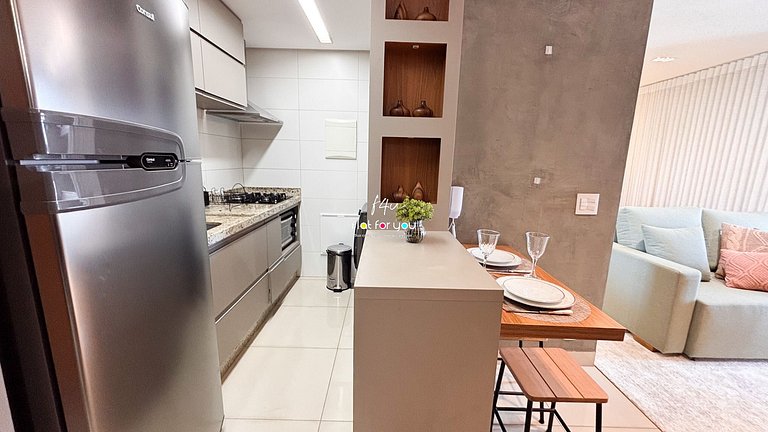 #2905# Flat incrível– Lounge 22 | Setor Oeste