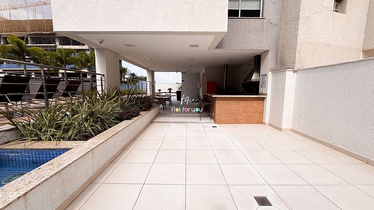 #2905# Flat incrível– Lounge 22 | Setor Oeste