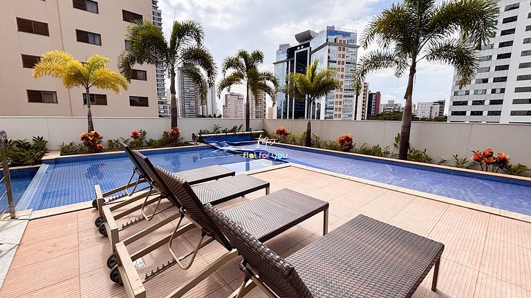 #2905# Flat incrível– Lounge 22 | Setor Oeste