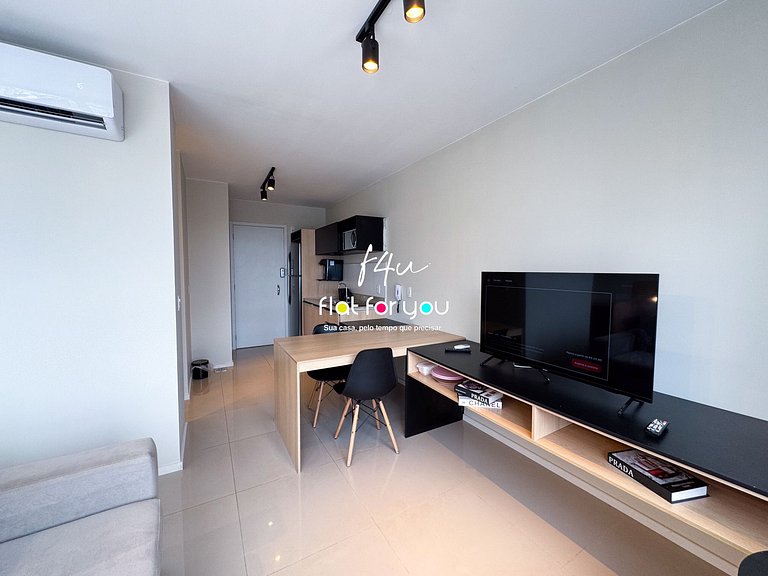 #1002-T# Flat no Jardim Goiás