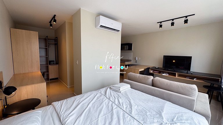 #1002-T# Flat no Jardim Goiás