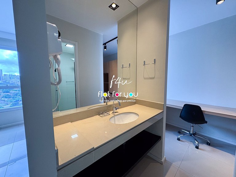 #1002-T# Flat no Jardim Goiás