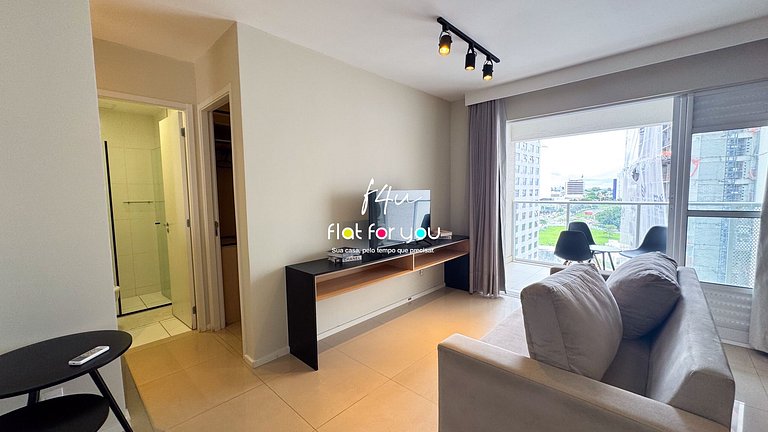 #1606-T# Apt 1Q no Jardim Goiás aconchegante