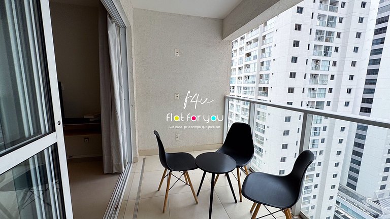 #1606-T# Apt 1Q no Jardim Goiás aconchegante