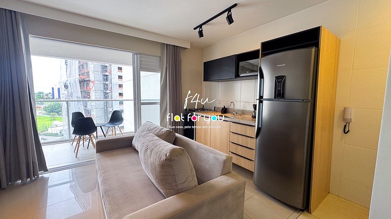 #1606-T# Apt 1Q no Jardim Goiás aconchegante