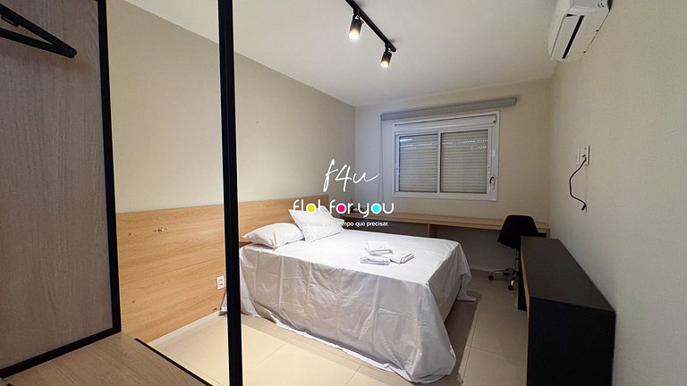 #1606-T# Apt 1Q no Jardim Goiás aconchegante